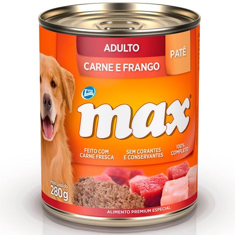 Patê Max Cães Adultos Sabor Carne e Frango 280g