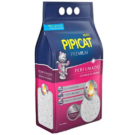 Areia Higiênica PipiCat Premium para Gatos 5kg
