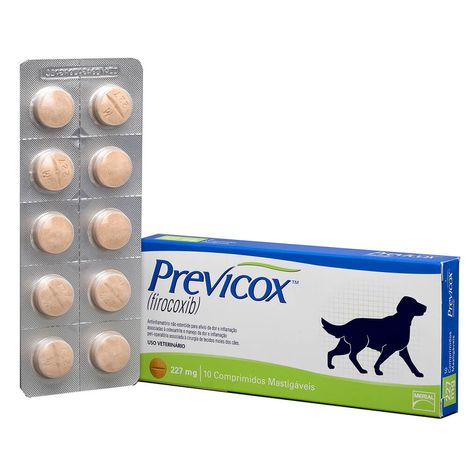 Anti-inflamatório Previcox para Cães com 10 Comprimidos de 227 mg Anti-inflamatório Previcox para Cães com 10 Comprimidos de 227 mg