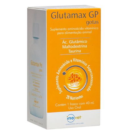Suplemento Glutamax GP para Cães e Gatos com 40 ml Suplemento Glutamax GP para Cães e Gatos com 40 ml