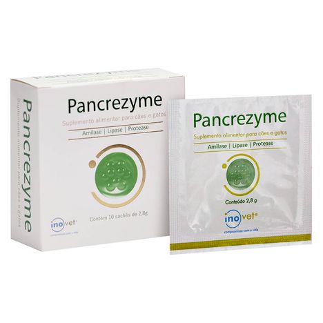 Suplemento Pancrezyme Para Cães E Gatos 10 Sachês Suplemento Pancrezyme Para Cães E Gatos 10 Sachês