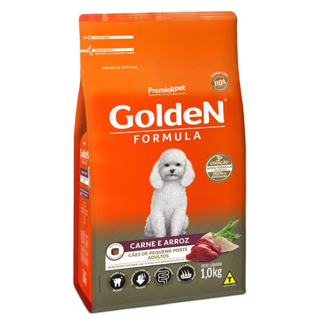 Ração Golden Fórmula Mini Bits Para Cães Adultos de Porte Pequeno Sabor Carne e Arroz 1 kg Ração Golden Fórmula Mini Bits Para Cães Adultos de Porte Pequeno Sabor Carne e Arroz 1 kg