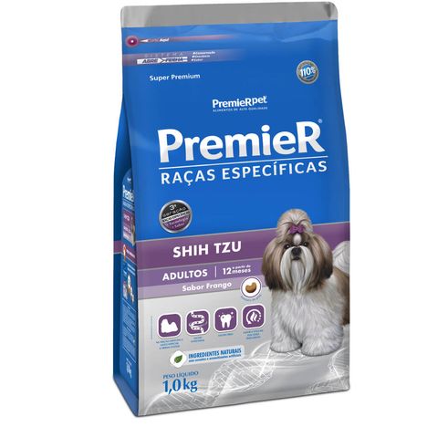 Ração Premier Raças Específicas Para Cães Shih Tzu Adultos Sabor Frango 1 kg Ração Premier Raças Específicas Para Cães Shih Tzu Adultos Sabor Frango 1 kg
