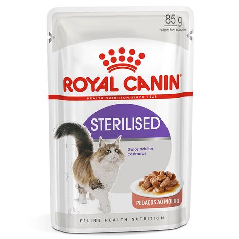 Ração Úmida Royal Canin Sterilised para Gatos Adultos Castrados 85g Ração Úmida Royal Canin Sterilised para Gatos Adultos Castrados 85g