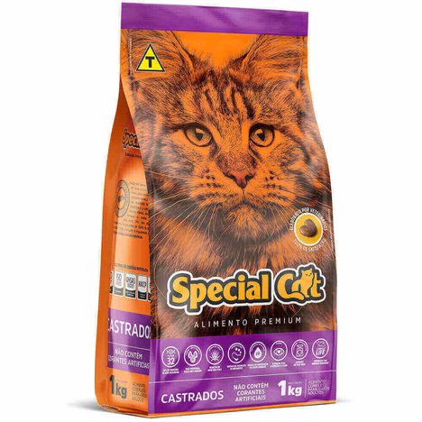 Ração Special Cat Para Gatos Adultos Castrados 1 kg Ração Special Cat Para Gatos Adultos Castrados 1 kg