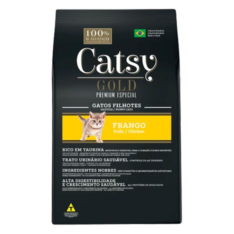 Ração Catsy gold Premium Especial Gatos Filhotes Sabor Frango 1 kg Ração Catsy gold Premium Especial Gatos Filhotes Sabor Frango 1 kg