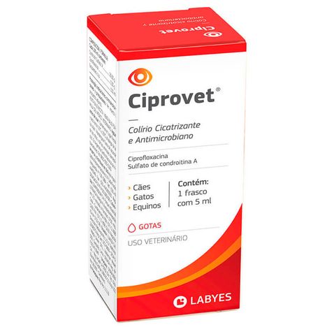 Colírio Ciprovet em 5ml Colírio Ciprovet em 5ml