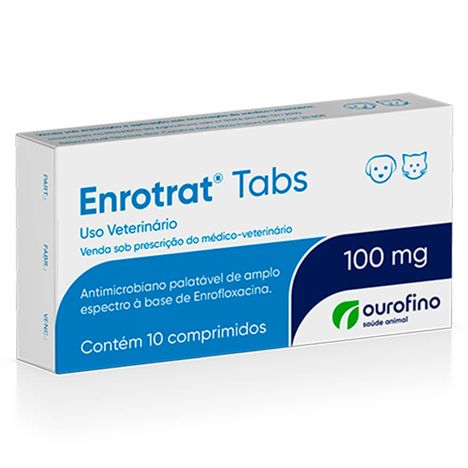 Enrotrat Tabs com 10 Comprimidos 100mg