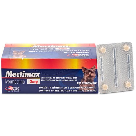 Mectimax 3mg com 4 Comprimidos