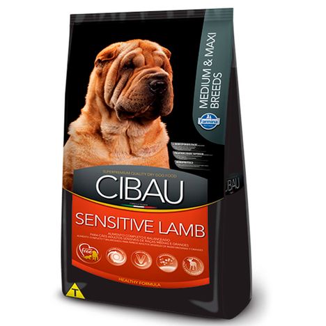 Ração Cibau Lamb Sensitive Cães Adultos de Raças Médias e Grandes 12 kg Ração Cibau Lamb Sensitive Cães Adultos de Raças Médias e Grandes 12 kg