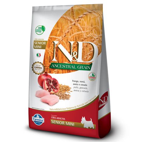 Ração N&D Ancestral para Cães Sênior de Raças Pequenas Sabor Frango 2,5 kg Ração N&D Ancestral para Cães Sênior de Raças Pequenas Sabor Frango 2,5 kg