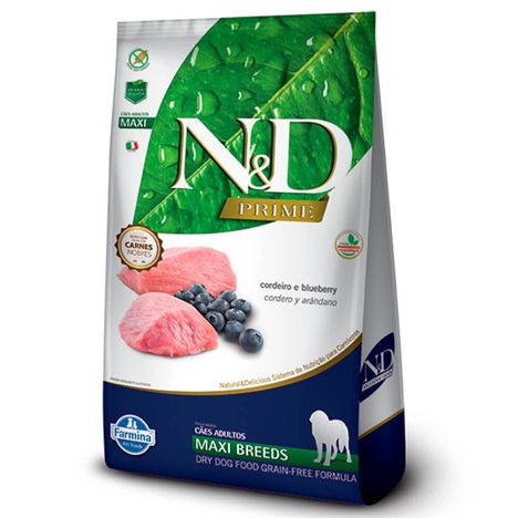 Ração N&D Prime para Cães Adultos de Raças Grandes Sabor Cordeiro 10,1 kg Ração N&D Prime para Cães Adultos de Raças Grandes Sabor Cordeiro 10,1 kg
