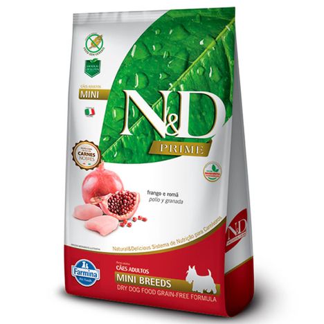 Ração N&D Prime para Cães Adultos de Raças Pequenas Sabor Frango 2,5 Kg