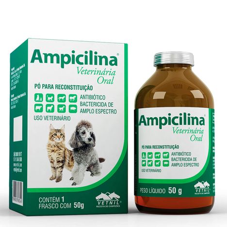 Ampicilina Veterinária Oral em 50g Ampicilina Veterinária Oral em 50g