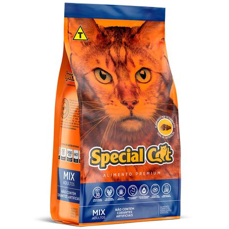 Ração Special Cat Premium Mix Para Gatos Adultos 10,1 kg Ração Special Cat Premium Mix Para Gatos Adultos 10,1 kg
