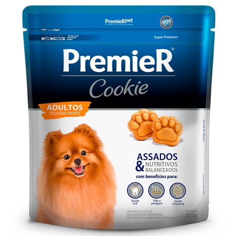 Premier Cookies Para Cães Adultos de Raças Pequenas 250g Premier Cookies Para Cães Adultos de Raças Pequenas 250g