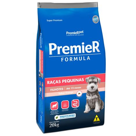 Ração Premier Fórmula Para Cães Filhotes de Raças Pequenas Sabor Frango 20 Kg