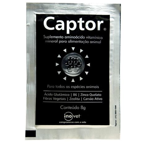 Captor Carvão Ativado Sachê 8g - 1 Unidade Captor Carvão Ativado Sachê 8g - 1 Unidade