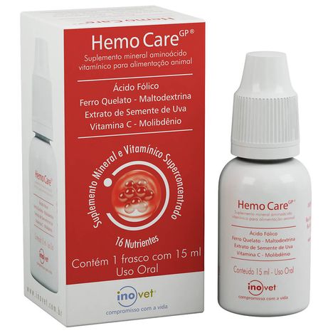 Suplemento Hemo Care GP para Cães e Gatos com 15 ml Suplemento Hemo Care GP para Cães e Gatos com 15 ml