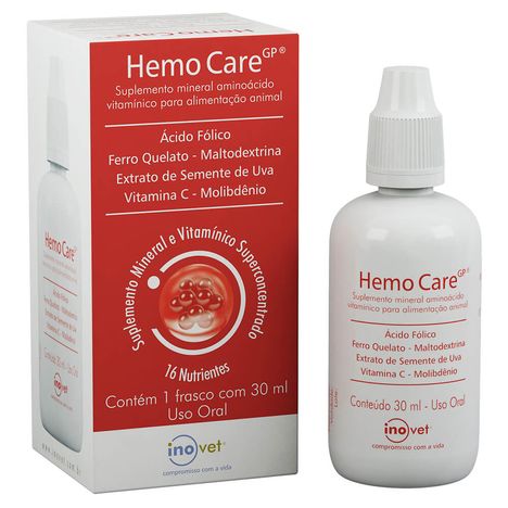 Suplemento Hemo Care GP para Cães e Gatos com 30 ml Suplemento Hemo Care GP para Cães e Gatos com 30 ml