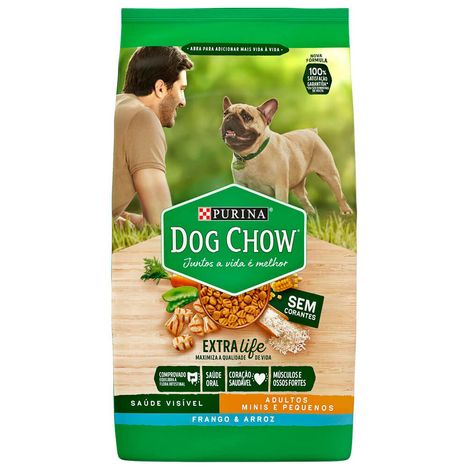 Ração Dog Chow para Cães Adultos Raças Pequenas Frango e Arroz 15kg