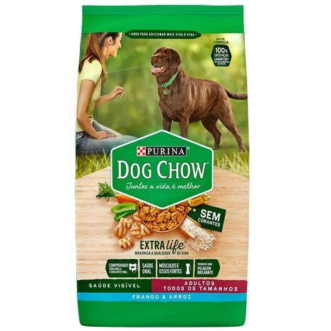 Ração Dog CHhow para Cães Adultos Frango e Arroz 3 kg Ração Dog CHhow para Cães Adultos Frango e Arroz 3 kg