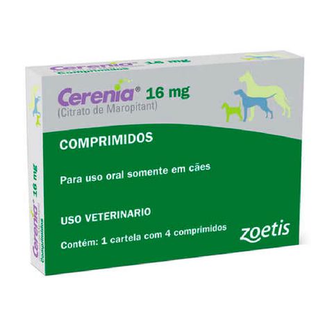 Cerenia Zoetis 16mg com 4 Comprimidos
