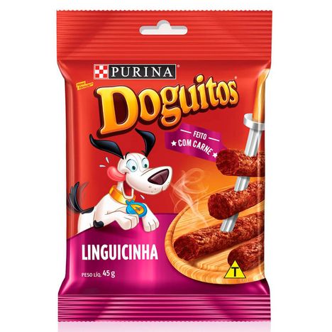 Petisco Purina Doguitos para Cães Linguicinha 45g Petisco Purina Doguitos para Cães Linguicinha 45g