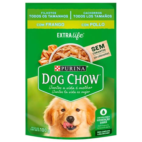 Ração Úmida Sachê Purina Dog Chow Cães Filhotes Sabor Frango e Arroz 100g Ração Úmida Sachê Purina Dog Chow Cães Filhotes Sabor Frango e Arroz 100g