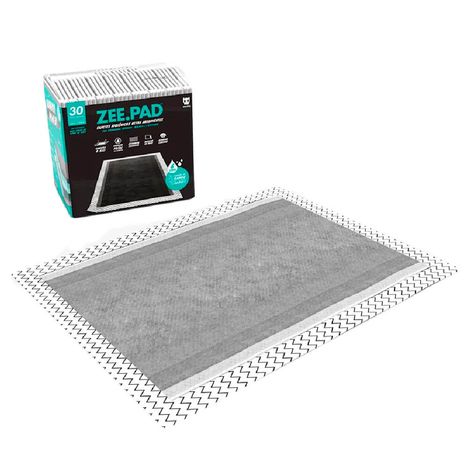 Tapete higiênico para cachorros Zee.Pad Preto Tapete higiênico para cachorros Zee.Pad Preto