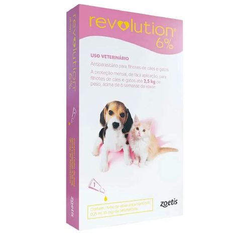 Revolution 6% para Filhotes de Cães e Gatos de até 2,5Kg Revolution 6% para Filhotes de Cães e Gatos de até 2,5Kg
