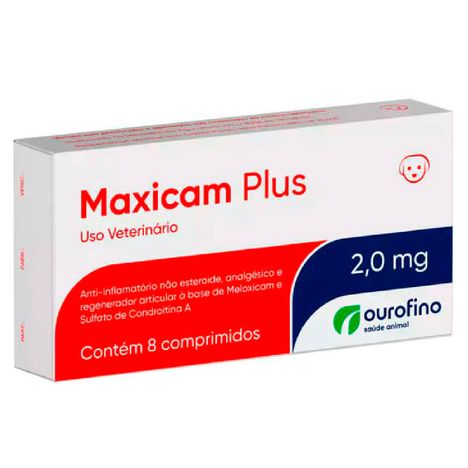 Maxicam Plus Ourofino 2mg 8 Comprimidos