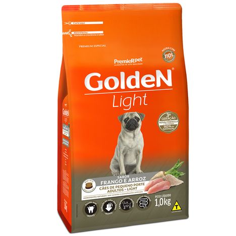 Ração Golden Fórmula Para Cães Adultos Light Mini Bits Sabor Frango e Arroz 1 Kg