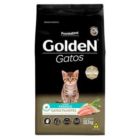 Ração Golden Gatos Filhotes Sabor Frango 10,1 kg Ração Golden Gatos Filhotes Sabor Frango 10,1 kg
