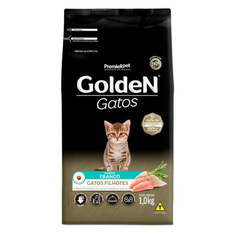 Ração Golden Gatos Filhotes Sabor Frango 1 kg Ração Golden Gatos Filhotes Sabor Frango 1 kg