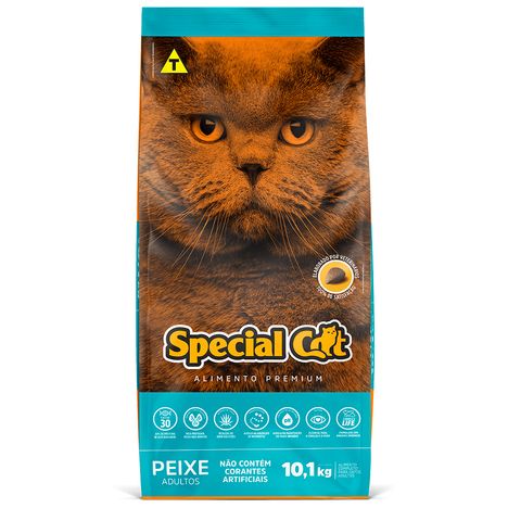 Ração Premium Special Cat Para Gatos Adultos Sabor Peixe 10,1 kg Ração Premium Special Cat Para Gatos Adultos Sabor Peixe 10,1 kg