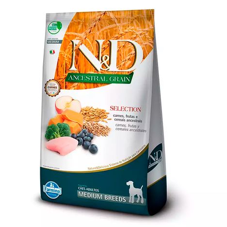 Ração N&D Selection para Cães Adultos de Raças Médias Sabor Carne 15 kg Ração N&D Selection para Cães Adultos de Raças Médias Sabor Carne 15 kg