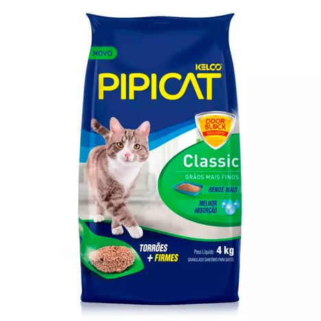 Areia Higiênica PipiCat Classic para Gatos 4 kg Areia Higiênica PipiCat Classic para Gatos 4 kg