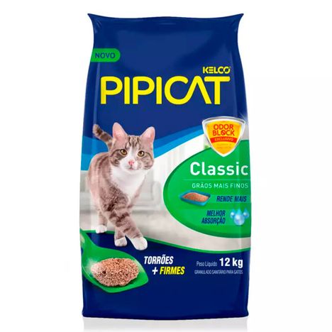Areia Higiênica PipiCat Classic para Gatos 12 kg Areia Higiênica PipiCat Classic para Gatos 12 kg