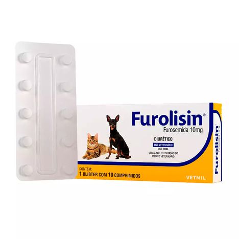 Furolisin 10mg Vetnil com 10 Comprimidos