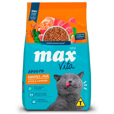 Ração Max Cat Adultos Vita Sabores do Mar 20kg