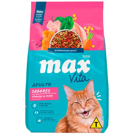 Ração Max Cat Adultos Vita Sabores 20 kg Ração Max Cat Adultos Vita Sabores 20 kg