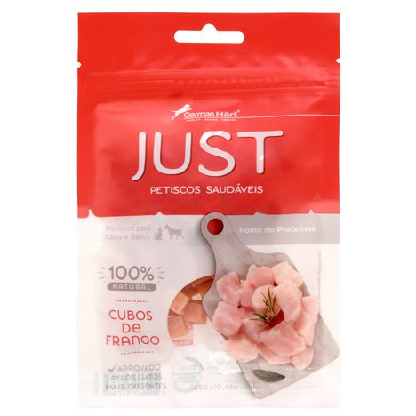Petisco Just Cubos de Frango - 55 g Petisco Just Cubos de Frango - 55 g