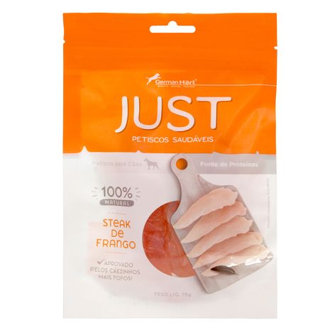 Petisco Just Steak de Frango para Cães 55g Petisco Just Steak de Frango para Cães 55g