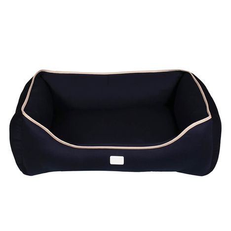 Cama Retangular Confort Sarja Lisa Urban Puppy P- Marinho