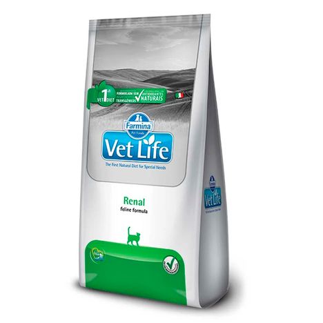 Ração Vet Life Natural Renal para Gatos Adultos 2Kg Ração Vet Life Natural Renal para Gatos Adultos 2Kg