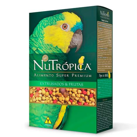 Ração Nutrópica para Papagaio Sabor Frutas 300g