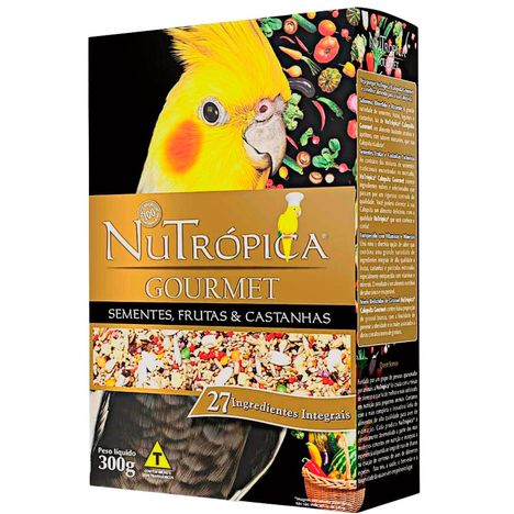 Ração Nutrópica Gourmet para Calopsitas 300g Ração Nutrópica Gourmet para Calopsitas 300g