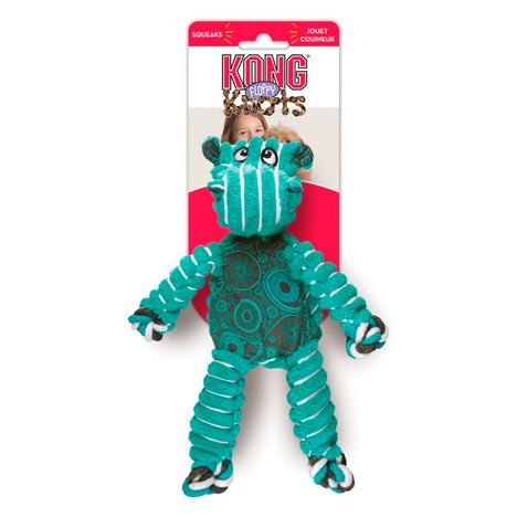 Brinquedo Para Cães Kong Floppy Knots Hippo M-G