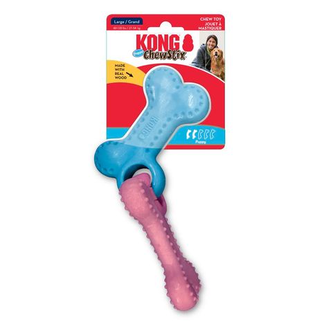 Brinquedo Para Cães Kong ChewStix Puppy Link Bone - G